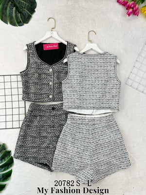 【补现货】🔥爆款新品🔥高品质小香风套装 上衣➕裤子 RM89 🌸（原价 RM109）