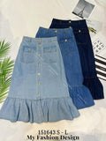 🔥爆款新品🔥高品质高腰牛仔鱼尾半身裙 RM69 Only🌸