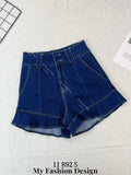 🔥爆款新品🔥高品质高腰牛仔荷叶边短裤 RM58.65 Only🌸 （原价 RM69 ）（1-J2）