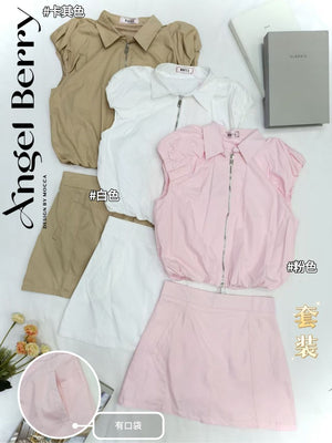 （补现货）25212高品质气质款时装套装 上衣 ➕ 裤裙 RM109 Only🌸