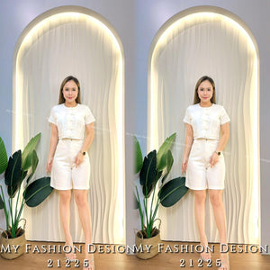 🔥爆款新品🔥高品质新中式牛仔套装 上衣 ➕ 五分裤 RM109 Only🌸