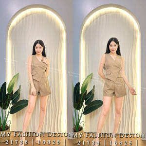 🔥爆款新品🔥高品质马甲西装套装 上衣 ➕ 短裤 RM99 Only🌸（1-E2）