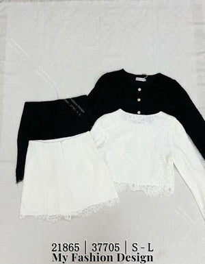 爆款新品🔥高品质气质款蕾丝套装 上衣 ➕ 裤裙 RM109 Only🌸（1-E3）