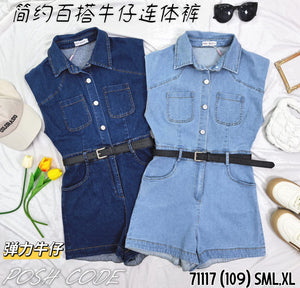 （补现货）71117高品质气质款牛仔连体裤 RM109 Only🌸