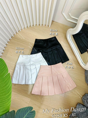 黑卡独家爆款🔥 高品质高腰百褶皮质裤裙 RM65 Only🌸（1-O3）