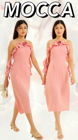 爆款新品🔥高品質吊带时装连体裙  RM89 Only🌸 （补现货）