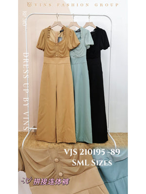 【补现货】🔥爆款新品🔥高品质气质连体长裤 RM39.00 Only🌸（原价 RM89.00）