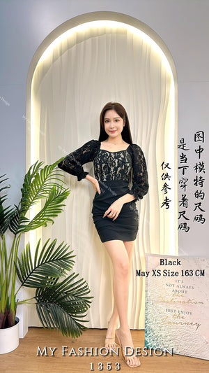 🔥黑卡独家爆款🔥高品质蕾丝拼接款连体裙 RM95 Only🌸 (2-Y3）