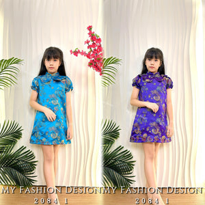 🧨金卡独家爆款🧨高品质亲子款女童提花连体裙 RM89 Only🌸（1-L3）