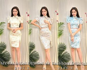 🧨金卡独家爆款🧨高品质亲子款提花旗袍套装 上衣 ➕ 裙子 RM129 Only🌸（1-I4）