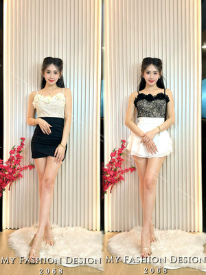 🔥黑卡独家爆款🔥高品质气质吊带款蕾丝上衣 RM65 Only🌸（2-K2）