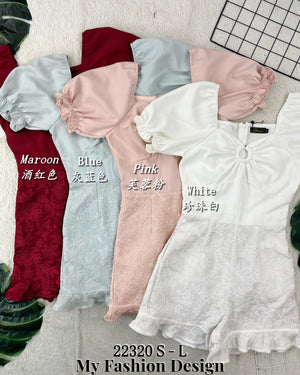 爆款新品🔥高品质拼接款连体短裤 RM89 Only🌸（2-K3）