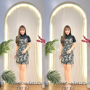 爆款新品🔥高品质提花旗袍款拼接连体裙 RM85 Only🌸  （1-J3）