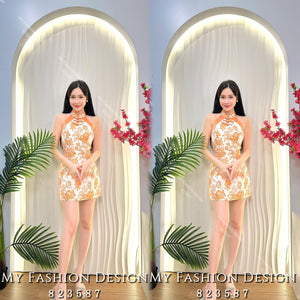 爆款新品🔥高品质cut in款提花旗袍连体裙 RM109 Only🌸（1-B2）