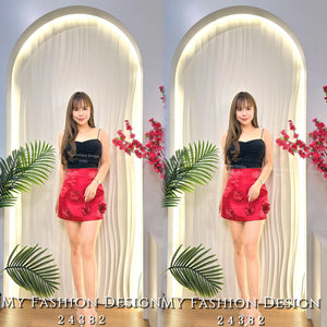 爆款新品🔥高品质高腰立体花朵裤裙 RM69 Only🌸（1-D4）