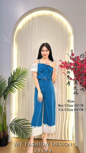 爆款新品🔥高品质西装拼接桐花套装 上衣 ➕ 裤子 RM99 Only🌸（2-Q4）