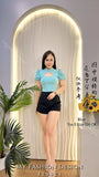 爆款新品🔥高品质棉质拼接网纱袖上衣 RM39.90 Only🌸（原价 RM55）（1-B4）
