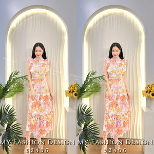 【补现货】爆款新品🔥高品质气质水溶花连体长裙 RM 69.00 Only🌸（原价 RM179.00）