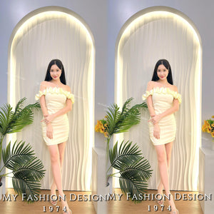 🔥黑卡独家爆款🔥高品质气质款一字领连体裙 RM89 Only🌸（1-F3）