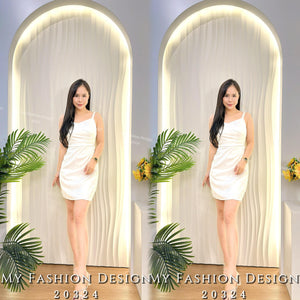 @爆款新品🔥高品质气质款缎面连体裙 RM79 Only🌸（1-L3）