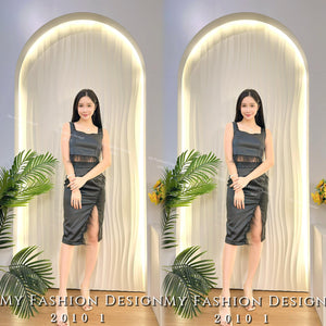 @🔥黑卡独家爆款🔥高品质气质缎面款套装 上衣 ➕ 裙子 RM119 Only🌸 （2-P1）