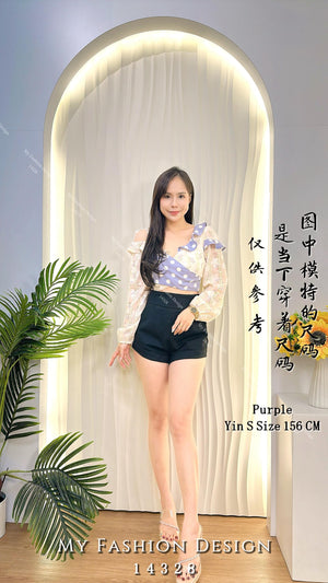 @爆款新品🔥高品质桐花拼接时装上衣 RM59 Only🌸 (2-O3)