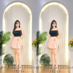 黑卡独家爆款🔥 高品质高腰百褶皮质裤裙 RM65 Only🌸（2-B2）