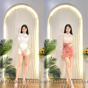 🔥黑卡独家爆款🔥 高品质气质蕾丝两件套上衣 RM69 Only🌸（2-O2）