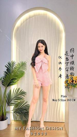 🔥黑卡独家爆款🔥高品质气质小香风套装 上衣 ➕ 短裤 RM118 Only🌸（2-N3）