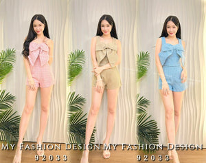 🔥黑卡独家爆款🔥高品质气质小香风套装 上衣 ➕ 短裤 RM118 Only🌸（2-N3）