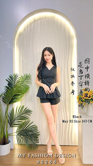 🔥黑卡独家爆款🔥高品质修身款锦棉时装套装 上衣➕ 短裤 RM118 Only🌸 （2-N4）