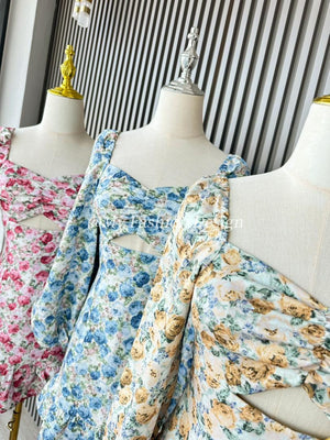 🔥黑卡独家爆款🔥 高品质气质花花连体裤裙 RM89 Only🌸(3-W3)