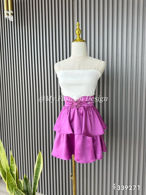 🔥黑卡独家爆款🔥高品质高腰缎面蛋糕裤裙 RM59 Only🌸(3-W4)