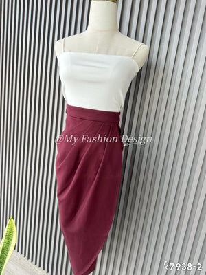 独家爆款❤️‍🔥高品质高腰罗马开叉裙  RM59 Only🌸（3-V4）(1-L3)