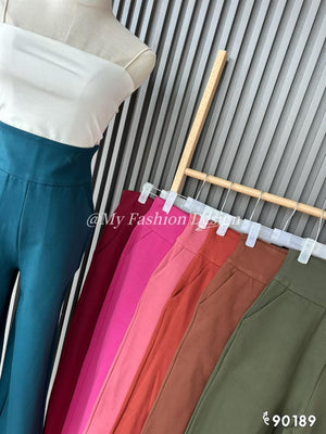 黑卡独家爆款❤️高品质高腰罗马直筒长裤 RM69 Only🌸 （宽脚）（3-A3）