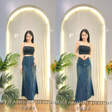 爆款新品🔥 高品质高腰牛仔鱼尾裙 RM69 Only🌸