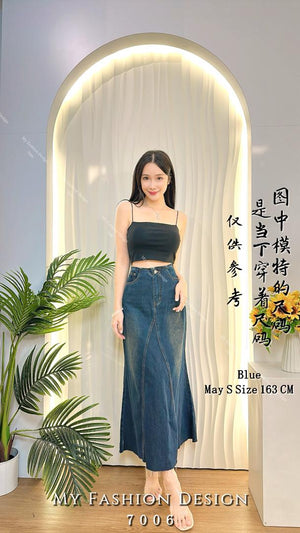 爆款新品🔥 高品质高腰牛仔鱼尾裙 RM69 Only🌸