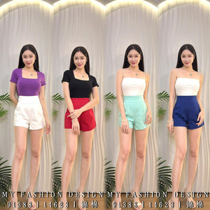 独家爆款🔥 高品质高腰锦棉短裤 RM62 Only🌸  (1-E4)