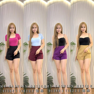 独家爆款🔥 高品质高腰锦棉短裤 RM62 Only🌸  (1-E4)