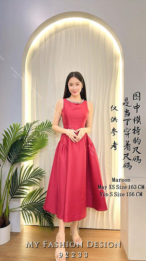 黑卡独家爆款❤🔥高品质缎面连体长裙 RM159 Only🌸（1-B4）