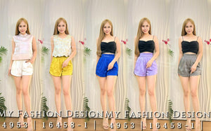 独家爆款🔥高品质高腰缎面休闲短裤 RM59 only🌸（1-A2）