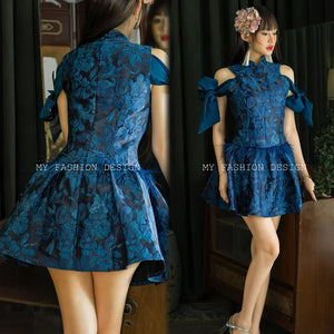 🔥MFD独家爆款🔥 高品质提花款旗袍连体裤裙 RM148 Only🧧（1-C2）