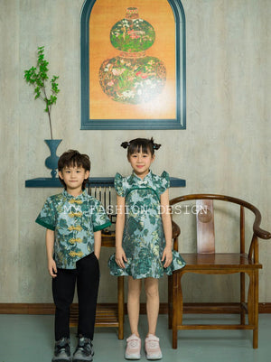 ⚠️预购⚠️🏮MFD独家亲子系列🏮高品質中式男童唐装上衣 RM125 Only🔥