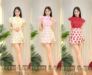 ⚠预购⚠🏮MFD独家爆款🏮高品质蕾丝款旗袍套装 上衣 ➕ 裤裙 RM99 Only🌸 （原价 RM149）