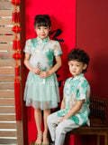 🏮MFD独家亲子系列🏮高品质女童中式旗袍套装 上衣 ➕ 裤裙 RM129 Only🍃（2-E3）