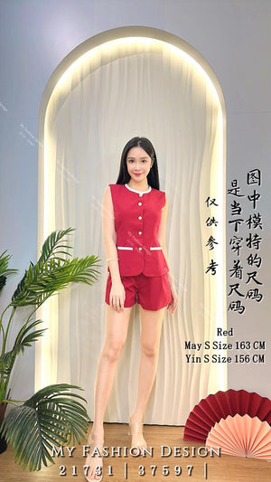 爆款新品🔥 高品质气质西装款套装 上衣 ➕ 短裤 RM119 Only🌸（2-F3）