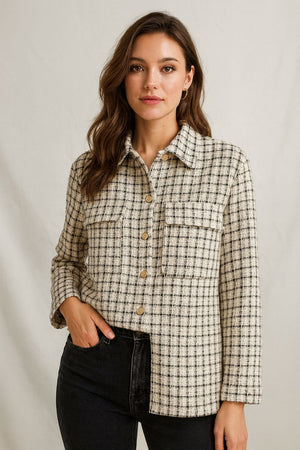 🔥新品抢先上架🔥高品质小香衬衫款上衣 RM79 Only🌸 （原价 RM99 ）(1-J3)