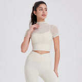 🔥新品抢先上架🔥高品质网纱拼接高领上衣 RM39 Only🌸 （原价 RM45 ）