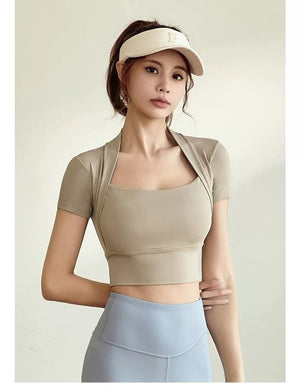 🔥新品抢先上架🔥高品质瑜伽面料短版上衣 RM39 Only🌸 （原价 RM45 ）