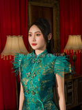 ⚠️预购款⚠️🔥独家爆款🔥高品质气质提花款旗袍套装 上衣 ➕ 裤裙 RM159 Only🌸